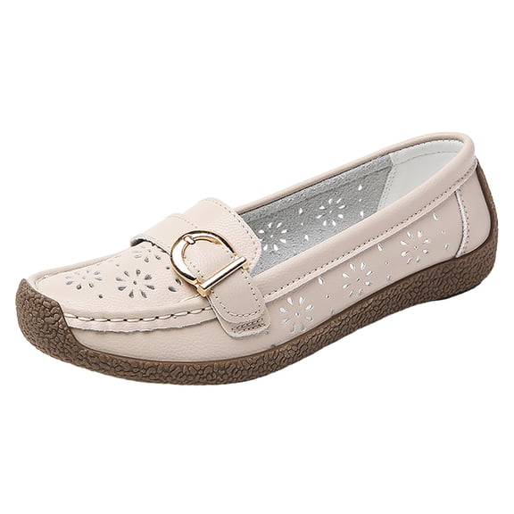 YLYL Women's Loafers Low Heel Comfort Lightweight Casual Slip on Business Driving Walking Boat Shoes