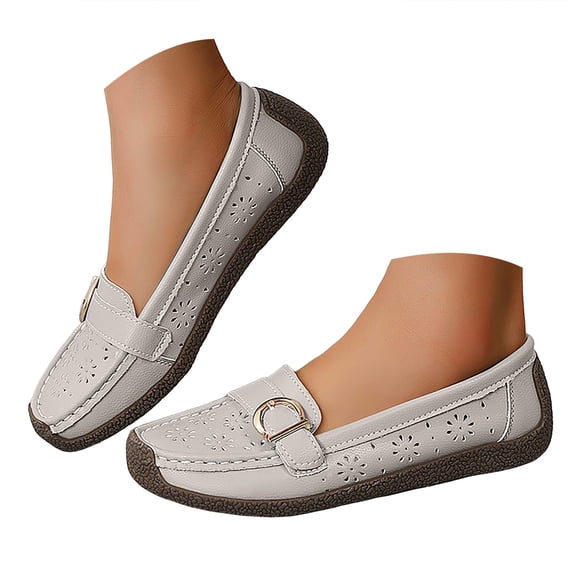 YLYL Women's Loafers Low Heel Comfort Lightweight Casual Slip on Business Driving Walking Boat Shoes