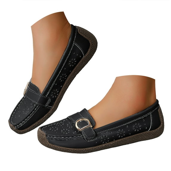 YLYL Women's Loafers Low Heel Comfort Lightweight Casual Slip on Business Driving Walking Boat Shoes