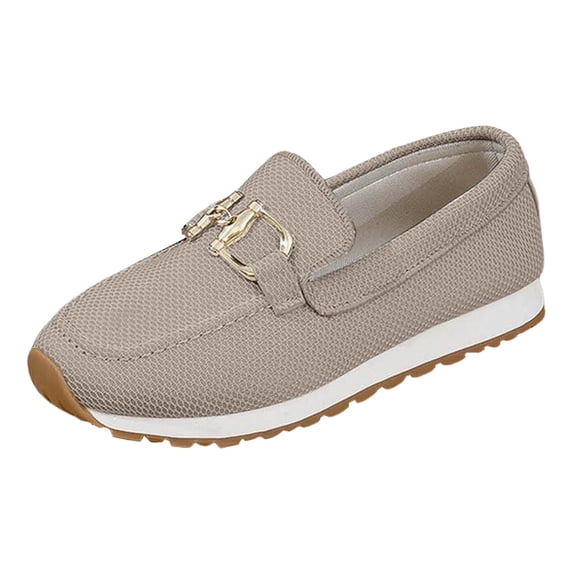 YLYL Women's Loafers Non Slip Comfortable Retro Fashion Casual Slip on Business Work Driving Shoes