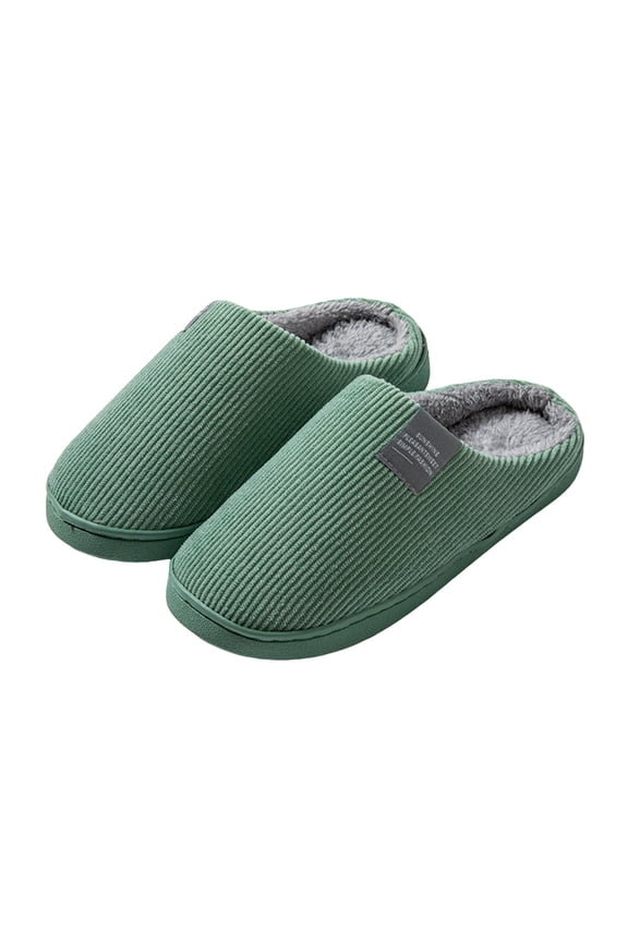 Women's Men's Cushioned Slipper Fuzzy Fluffy Indoor & Outdoor Moccasins Slip on Shoes