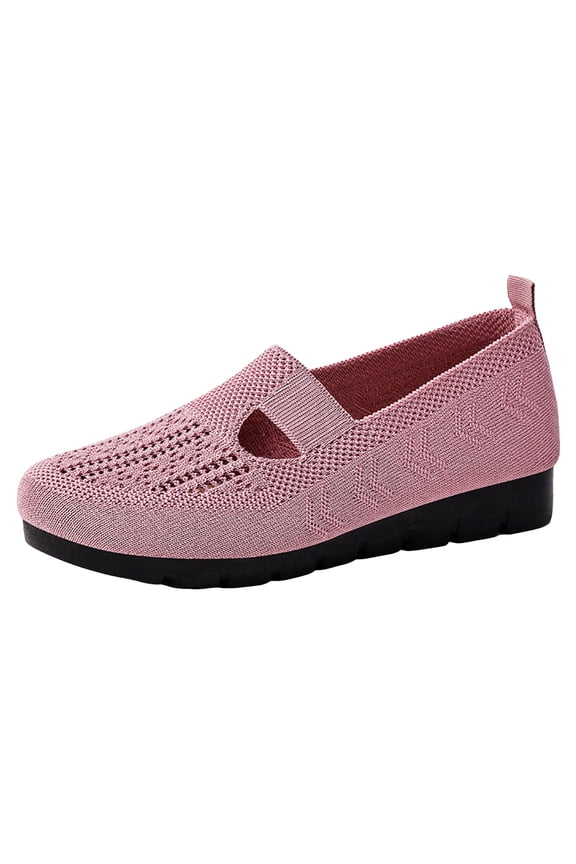 Women's Mesh Cutout Cloth Flats Loafer Round Toe Comfort Breathable Casual Slip on Walking Shoes