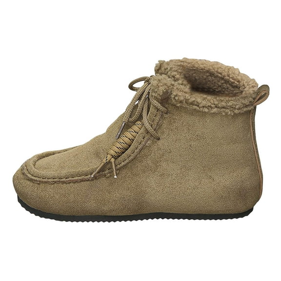 YLYL Women's Moccasin Snow Boots Warm Fuzzy Fur Lined Winter Indoor Outdoor Ankle Boots
