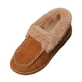 thumbnail image 1 of YLYL Women's Orthopedic Loafers Warm Fur Lined Round Toe Fashion Casual Winter Indoor Outdoor Shoes, 1 of 9