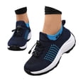 thumbnail image 1 of YLYL Women's Orthopedic Sock Sneakers Arch Support Slip on Breathable Comfortable Walking Running Shoes, 1 of 9