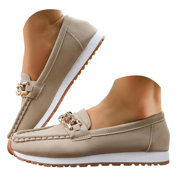 YLYL Women's Penny Loafers Non Slip Comfortable Fashion Casual Slip on Business Work Moccasin Shoes