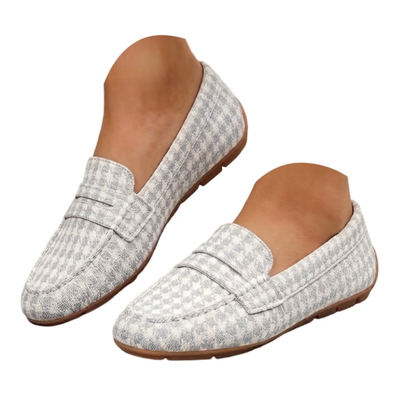 YLYL Women's Penny Loafers Soft Soled Lightweight Non-Slip Slip on Fashion Casual Driving Flat Shoes