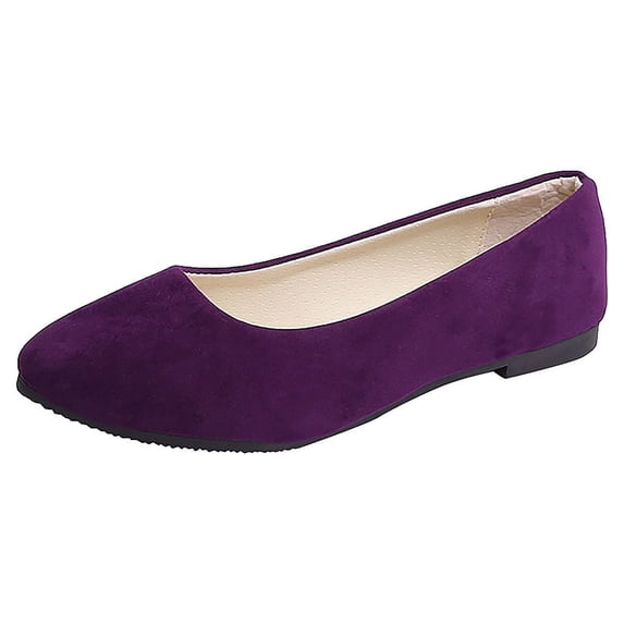 YLYL Flat Shoes for Women Pointed Toe Low Heel Slip on Comfortable Casual Ballet Dolly Shoes