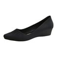 thumbnail image 1 of YLYL Women's Pumps Wedge Heel Pointed Toe Fashion Casual Slip on Work Office Party Dress Shoes, 1 of 6