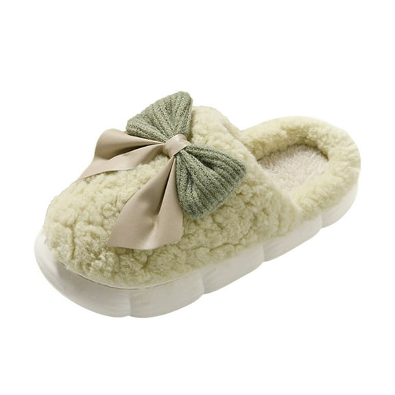 YLYL Women's Slide Slipper Slip-On Rubber Sole Lightweight Lined Indoor House Shoes