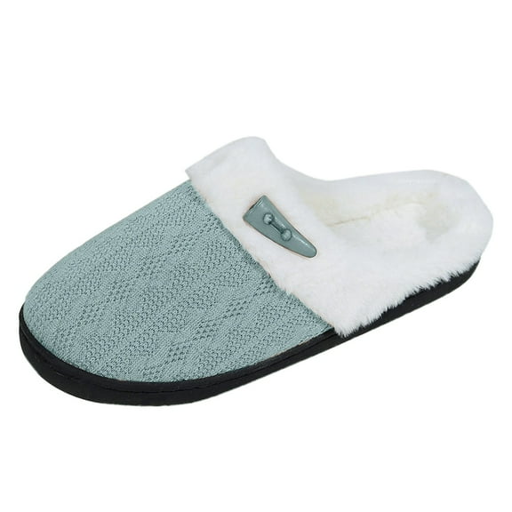 YLYL Women's Slippers Rubber Sole Slip on Soft-Lightweight Non Slip Platform Indoor House Shoes