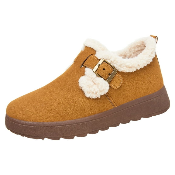 YLYL Women's Slip on Cushioned Slipper with None Slip Rubber Sole Warm Shoes for Indoor Outdoor