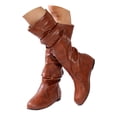 thumbnail image 1 of YLYL Women's Slouchy Knee High Boots Wide Calf Non Slip Fashion Casual Flat Heel Boots, 1 of 9