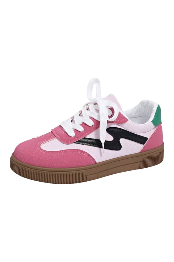 Women's Sneakers Lace up Non Slip Retro Classic Fashion Casual Comfort Walking Shoes
