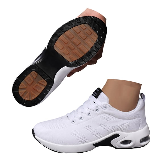 YLYL Women's Sneakers Lightweight Non-Slip Air Cushion Breathable Mesh Arch Support Walking Shoes