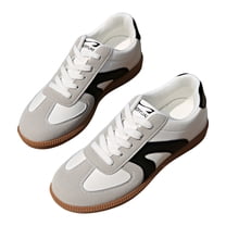 YLYL Women's Sneakers Low-Top Lace up Gum Sole Comfortable Fashion Casual Walking Tennis Shoes