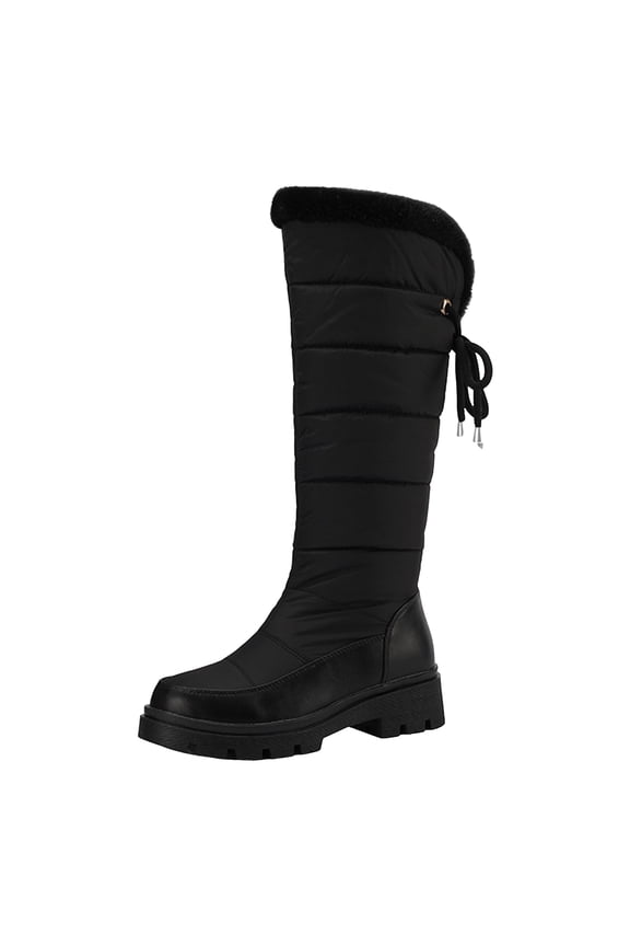 Women's Snow Boots Warm Waterproof Non Slip Wide Calf Pull on Winter Knee High Boots
