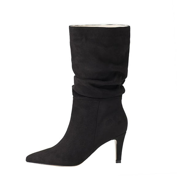 YLYL Women's Stiletto High Heel Boots Slouchy Ankle Sexy Dress Boots