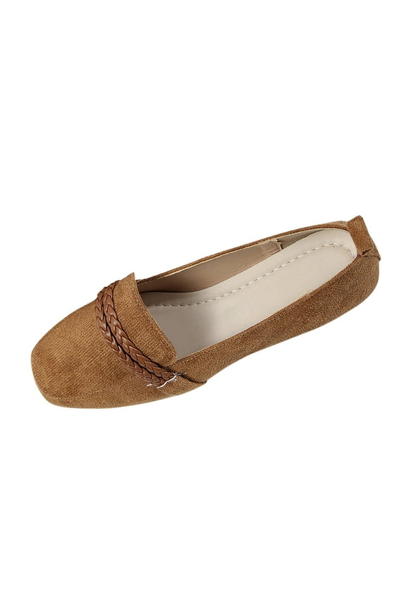 Women's Suede Leather Penny Loafers Retro Comfort Fashion Casual Slip-On Moccasins Driving Boat Shoes