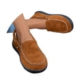 thumbnail image 1 of YLYL Women's Suede Loafers Fluffy Cozy Warm Fur Lined Slip on Indoor Outdoor Moccasin Shoes, 1 of 9
