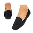 thumbnail image 1 of YLYL Women's Suede Loafers Square Toe Low Heel Fashion Casual Comfortable Slip on Ballet Flats Shoes, 1 of 9