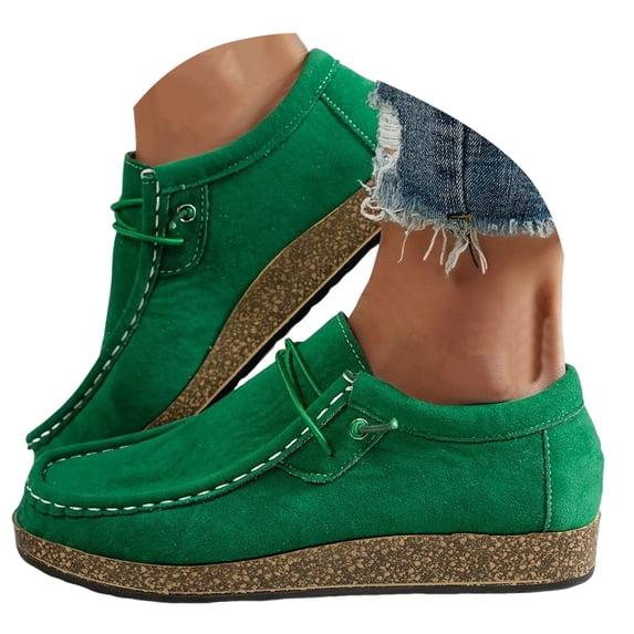 YLYL Women's Suede Penny Loafers Slip on Comfortable Casual Business Work Office Driving Moccasin Shoes