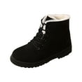 thumbnail image 1 of YLYL Women's Suede Waterproof Lace up Winter High Top Snow Boots, 1 of 6