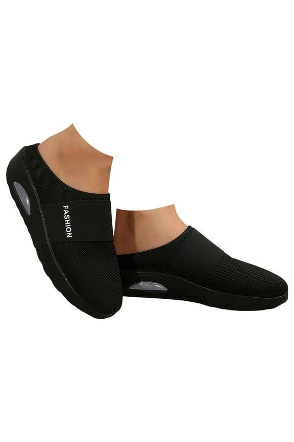 Women Orthopedic Mules with Arch Support Open Back Air Cushion Slip on Diabetic Walking Shoes