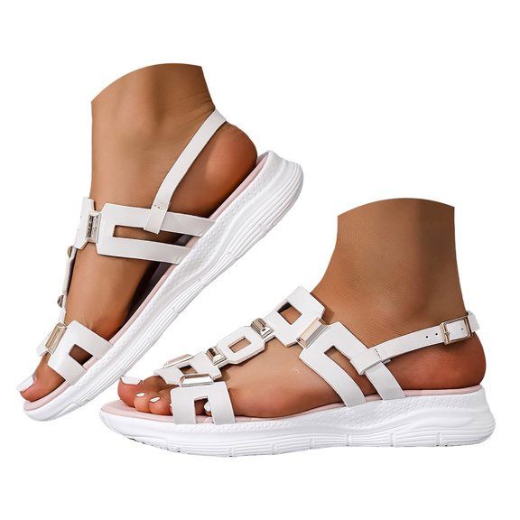 YLYL Women's Wedge Platform Sandals Ankle Strap Open Toe Comfortable Casual Dressy Summer Sandals