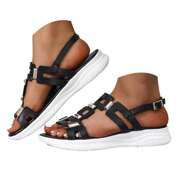 YLYL Women's Wedge Platform Sandals Ankle Strap Open Toe Comfortable Casual Dressy Summer Sandals