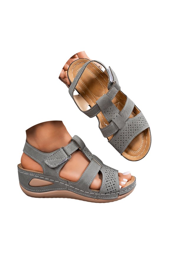Women's Wedge Platform Sandals Arch Support Ankle Strap Open Toe Comfortable Dressy Summer Shoes