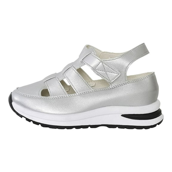 YLYL Women's Wedges Sandals Breathable Comfortable Platform Closed Toe Non Slip Sneakers Casual Hollow Out Sandals