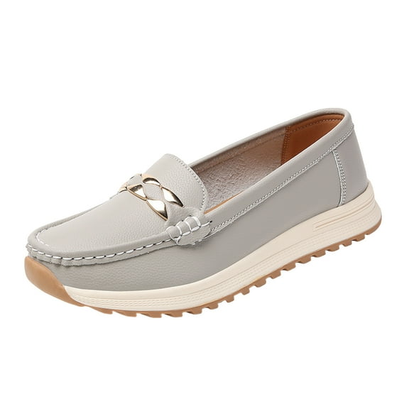 YLYL Women's Wide Width Loafers Comfortable Lightweight Soft Sole Slip on Mocassins Driving Walking Shoes