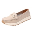 thumbnail image 1 of YLYL Womens Leather Loafers Non Slip Comfortable Lightweight Casual Working Walking Boat Shoes for Daily Wear, 1 of 9
