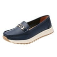 thumbnail image 1 of YLYL Women's Wide Width Loafers Comfortable Lightweight Soft Sole Slip on Mocassins Driving Walking Shoes, 1 of 7