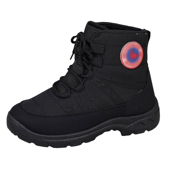 YLYL Women's Winter Ankle Booties Warm Fur Lined Lightweight Waterproof Anti Slip Hiking Snow Boots