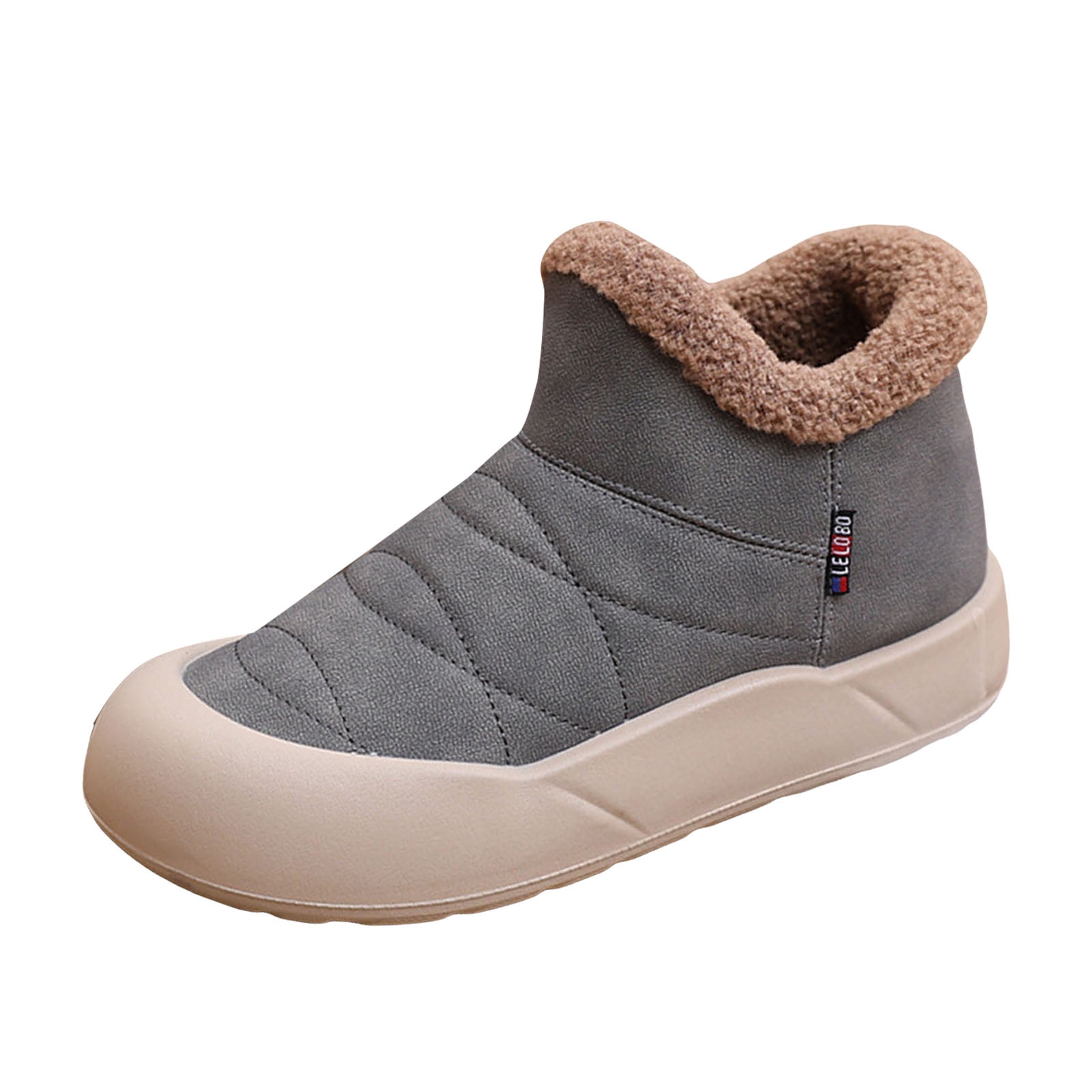 YLYL Women's Winter Ankle Boots Warm Fur Lined Soft Plush Anti ...