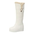 thumbnail image 1 of YLYL Women's Winter Knee High Boots Warm Fur Lined Wide Calf Waterproof No Slip Pull on Tall Boot, 1 of 9