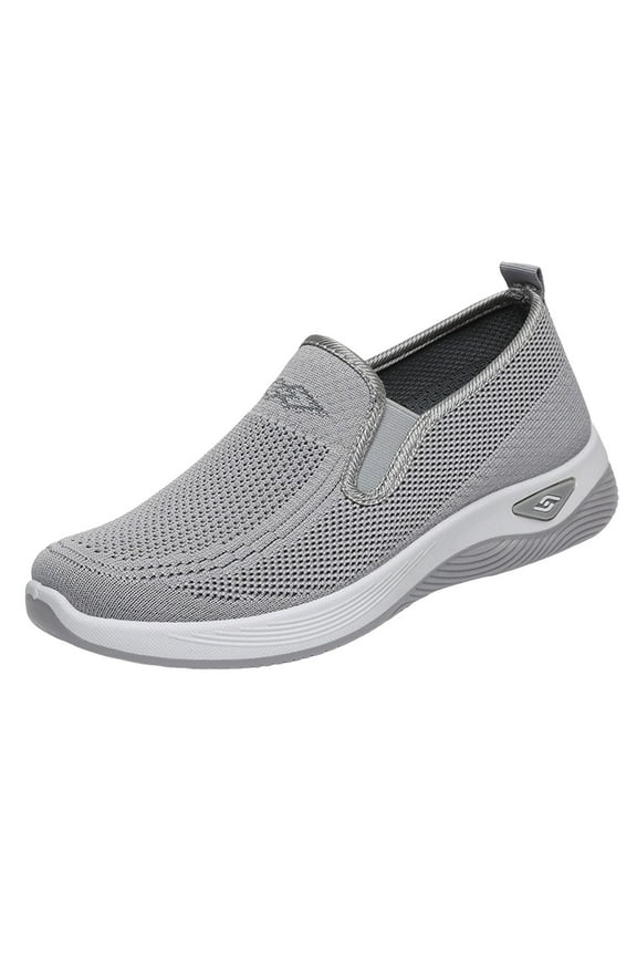 Women's Woven Orthopedic Sneakers Arch Support Breathable No Slip Diabetes Foam Walking Sport Shoes