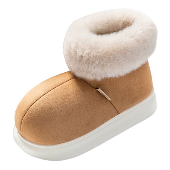 YLYL Womens Fuzzy House Slippers Soft Comfy Knit Memory Foam Non-Slip Indoor/Outdoor Shoes