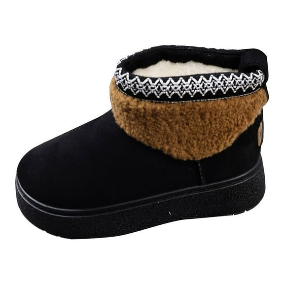 YLYL Womens Fuzzy House Slippers Warm Cozy Fur Pile Lined Indoor Outdoor House Slippers