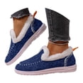 thumbnail image 1 of YLYL Womens Loafers Anti Slip Fluffy Warm Fur Lined Round Toe Slip on Comfort Casual Winter Snow Boots, 1 of 9