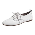 thumbnail image 1 of YLYL Womens Loafers Patent Leather Pointed Toe Lace up Low Heel Fashion Casual Work Office Oxford Formal Shoes, 1 of 9