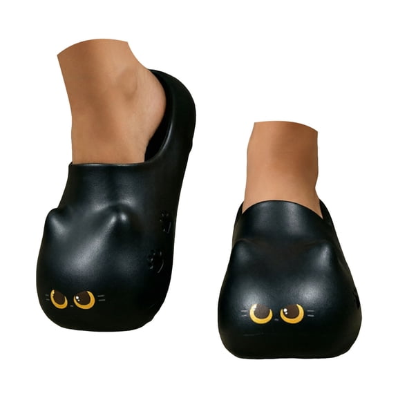 YLYL Womens Mens Platform Slippers Cat Paw Print EVA Close Toe Lightweight Indoor Outdoor Summer Shower Shoes