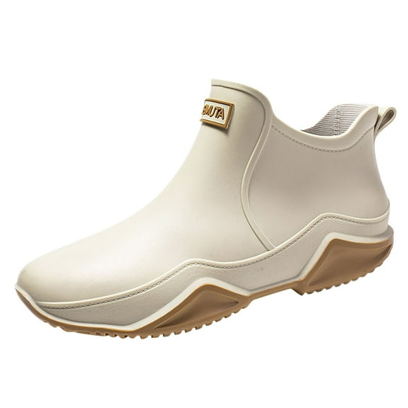 YLYL Womens Mens Rain Boots Waterproof Rubber Chelsea Shoes Outdoor Walking Water Shoes Ankle Boots