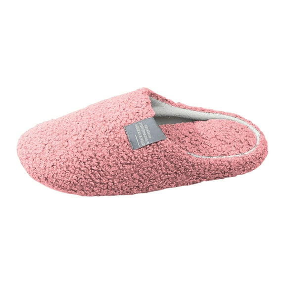 YLYL Womens Mens Slides Fuzzy Slippers Memory Foam Anti-Skid Sole House Bedroom Slide Slipper Shoes
