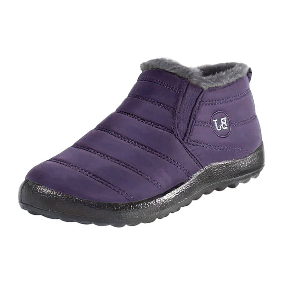 YLYL Snow Boots for Women Waterproof Heel Slip on Anti-Slip Water Resistant Ankle Booties
