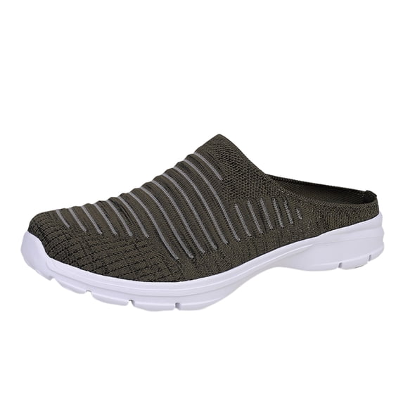 YLYL Womens Mules Breathable Mesh Arch Support Comfortable Casual Open Back Slip on Walking Shoes