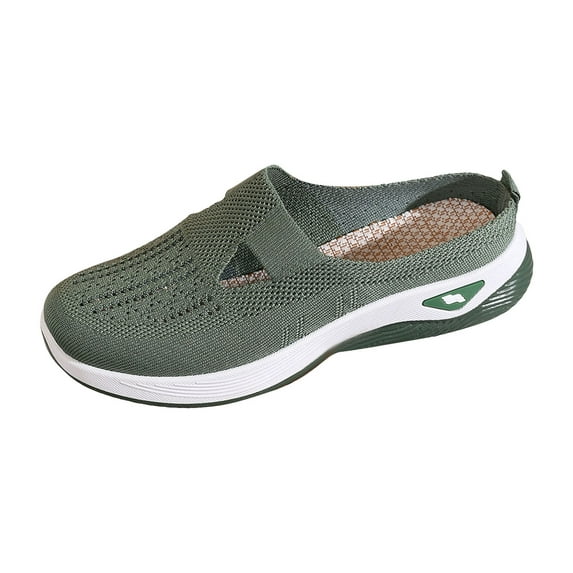 YLYL Womens Orthopedic Shoes Mesh Slip-On Breathable Comfortable Lightweight Flat Soft Shoes