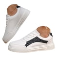 thumbnail image 1 of YLYL Sneakers for Women Men with Sequin-Embroidered Low Top Lace up Comfortable Casual Slip on Walking Shoes, 1 of 8